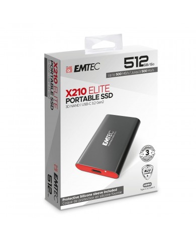 EMTEC DISCO EXTERNO SSD 512GB X210 USB 3.2 - ECSSD512GX210