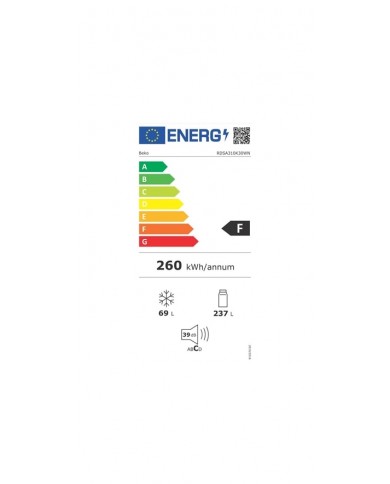 BEKO FRIGORIFICO 2PTAS 1,74X0,595X0,615MT 330LT BRANCO F - RDSA310K30WN BEKO FRIGORIFICO 2PTAS 1,74X0,595X0,615MT 330LT BRANCO F - RDSA310K30WN