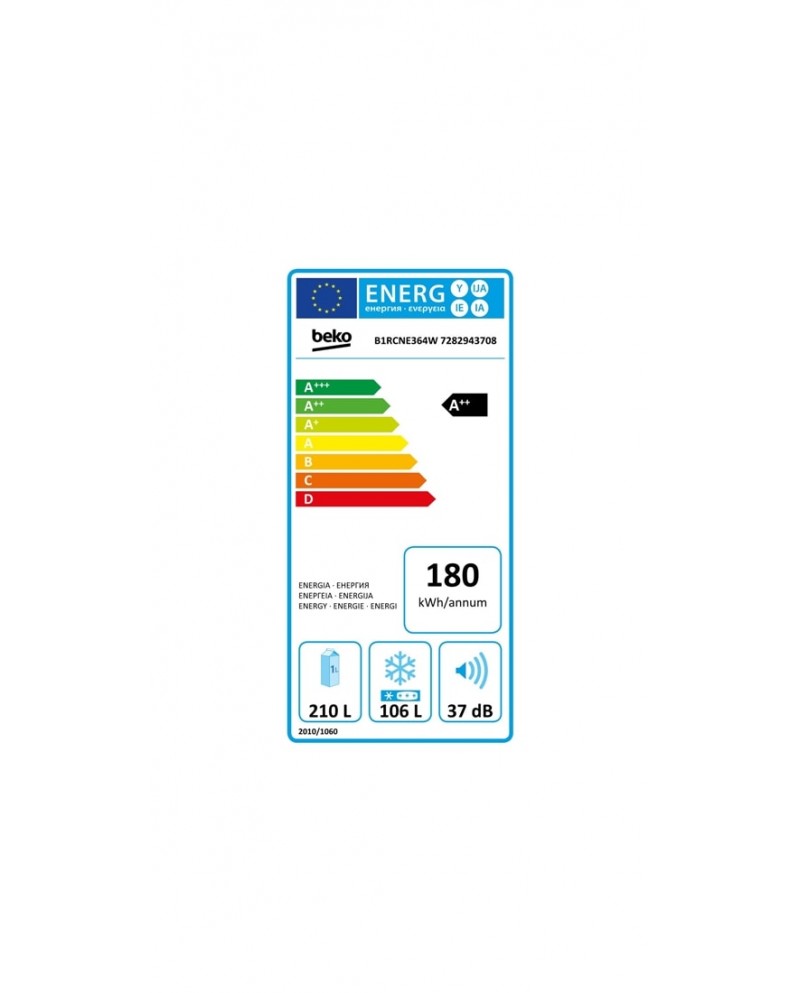 BEKO COMBINADO 1865x595x663MT NF 316LT BRANCO E - B1RCNE364W