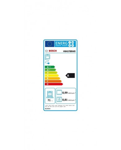 BOSCH FORNO MULTIF 71LT 10M AQUEC PIROL BRANCO A - HBA578BW0 BOSCH FORNO MULTIF 71LT 10M AQUEC PIROL BRANCO A - HBA578BW0