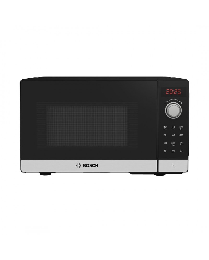 BOSCH MICROONDAS 20LT 800W GRILL VIDRO PRETO - FEL023MS2