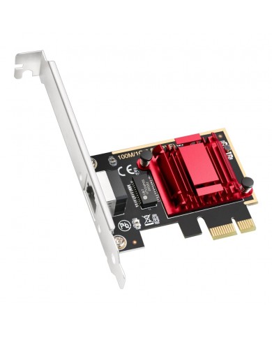 CUDY ADAPTADOR DE REDE PCI EXPRESS DE 2,5 Gbps - PE25 CUDY ADAPTADOR DE REDE PCI EXPRESS DE 2,5 Gbps - PE25