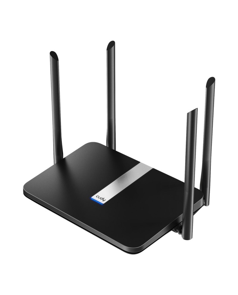 CUDY ROUTER AX1800 DUAL BAND WIFI 6 5 PORTAS 4 ANTENAS - X6