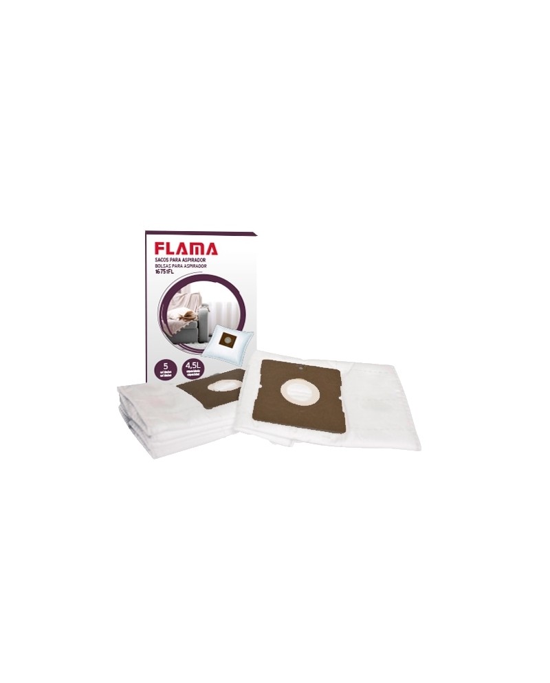 FLAMA SACOS ASPIRADOR PARA 1675FL/1676FL 5SACOS 4.5LT - 16751FL