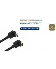 LOVIT CABO HDMI 1.4 SLIM 24K GOLD 1,5MTS - EC40015M