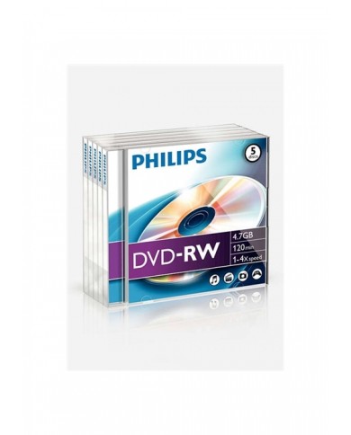 PHILIPS DVD-RW 120MIN 4,7GB 4x - DN4S4J05F PHILIPS DVD-RW 120MIN 4,7GB 4x - DN4S4J05F