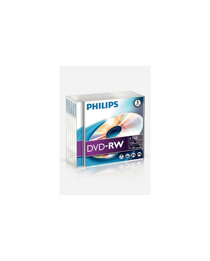 PHILIPS DVD-RW 120MIN 4,7GB 4x - DN4S4J05F