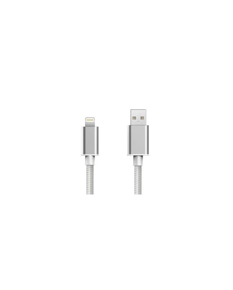 TECH FUZZION CABO USB LIGHTNING SILVER - ACECAB0556SI