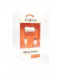TECH FUZZION CAR CHARGER 1 USB 12V + CABO TYPE-C USB - ACECHA0587WH
