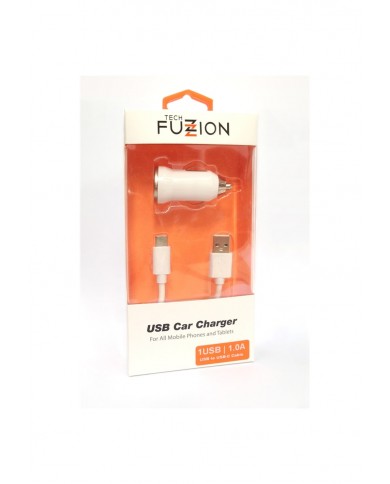 TECH FUZZION CAR CHARGER 1 USB 12V + CABO TYPE-C USB - ACECHA0587WH TECH FUZZION CAR CHARGER 1 USB 12V + CABO TYPE-C USB - ACECHA0587WH