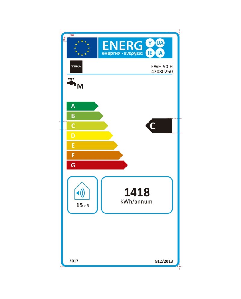 TEKA TERMOACUMULADOR 50LTS INSTALAÇAO HORIZONTAL/VERTICAL C - EWH50H TEKA TERMOACUMULADOR 50LTS INSTALAÇAO HORIZONTAL/VERTICAL C - EWH50H