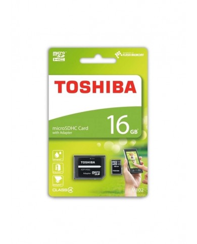 TOSHIBA CARTAO MEMORIA MICRO SDHC 16GB ADAPTADOR CLASSE 4 - THNM102K0160M2