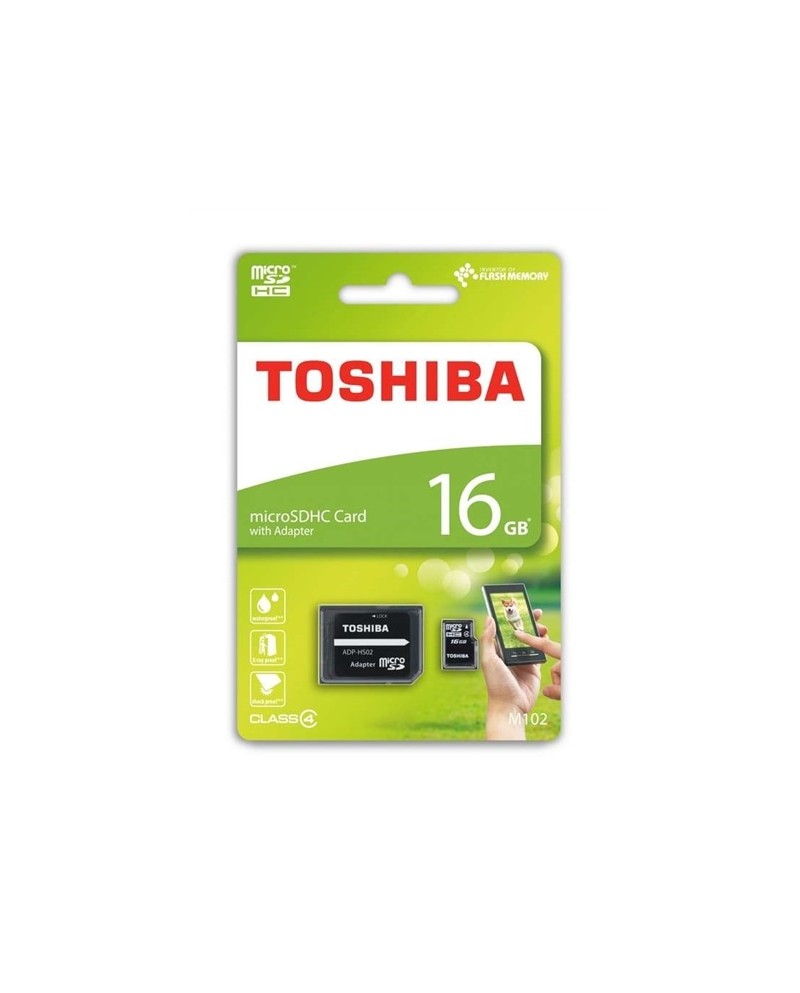 TOSHIBA CARTAO MEMORIA MICRO SDHC 16GB ADAPTADOR CLASSE 4 - THNM102K0160M2