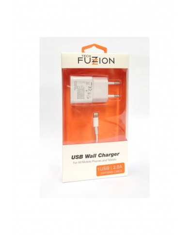 TECH FUZZION CARREGADOR 1USB 2A + CABO LIGHTNING - ACECHA0583WH TECH FUZZION CARREGADOR 1USB 2A + CABO LIGHTNING - ACECHA0583WH