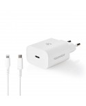 NEDIS CARREGADOR DE PAREDE RAPIDO 20W P/ IPHONE CERTIF.APPLE - WCPDL20W112WT