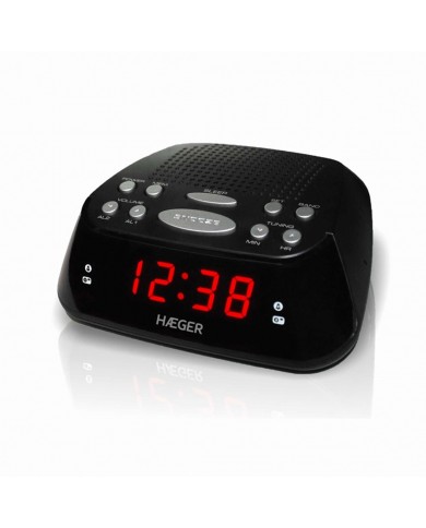 HAEGER RADIO RELOGIO DESPERTADOR LIGAÇAO CORRENTE OU PILHAS - RA06B005B HAEGER RADIO RELOGIO DESPERTADOR LIGAÇAO CORRENTE OU PILHAS - RA06B005B
