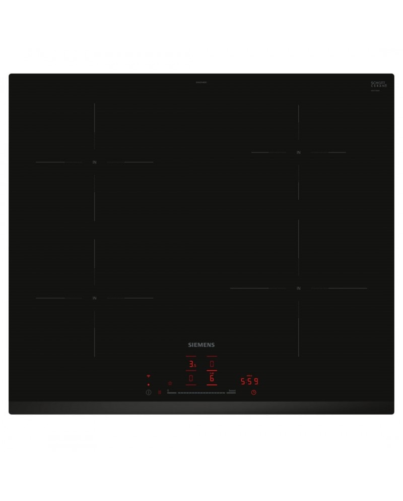 SIEMENS PLACA INDUÇAO 4 ZONAS 60CM BISELADA FRONTAL - EH631HEB1E