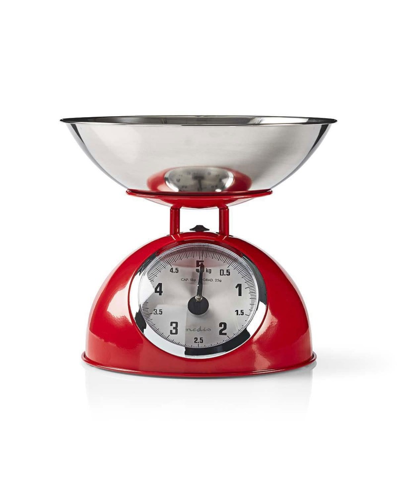 NEDIS BALANÇA COZINHA MAX 5KG VERMELHA - KASC110RD