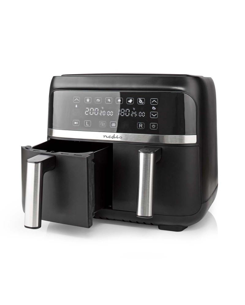 NEDIS FRITADEIRA 7,6LT 3000W S/OLEO C/ 2CESTAS PRETO - KAAFD350EBK NEDIS FRITADEIRA 7,6LT 3000W S/OLEO C/ 2CESTAS PRETO - KAAFD350EBK