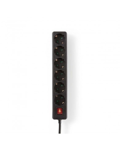 NEDIS EXTENSAO ELECTRICA 1,5MT C/6TOMADAS + INTERRUPTOR - EXSO615F2BK NEDIS EXTENSAO ELECTRICA 1,5MT C/6TOMADAS + INTERRUPTOR - EXSO615F2BK