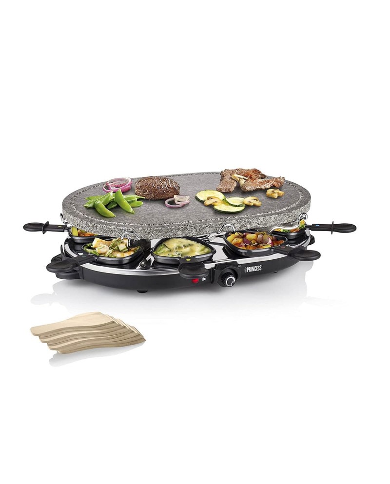 PRINCESS RACLETTE GRILL OVAL 1200W 8 PESSOAS 43X30 - 0116272001001