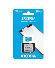 KIOXIA CARTAO MEMORIA MICRO SDXC 64GB ADAPT C10 R100 - LMEX1L064GG2