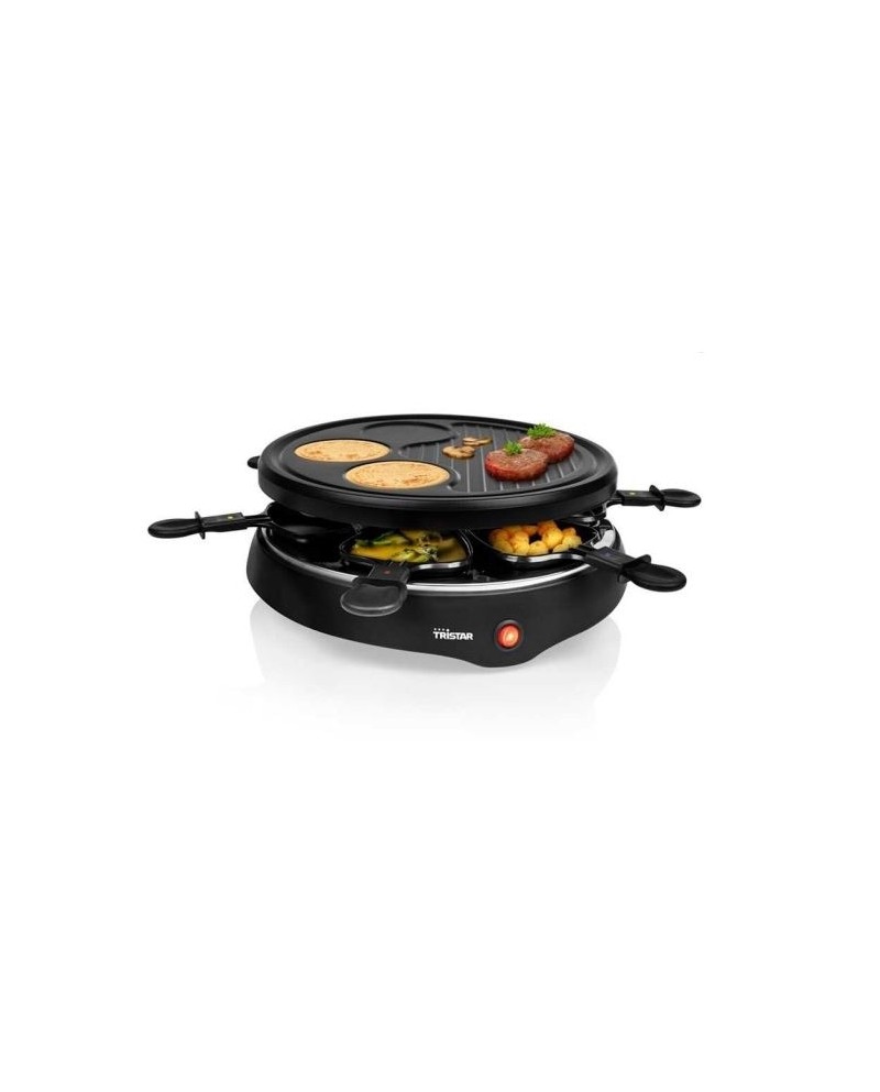 TRISTAR RACLETTE GRILL 800W DIAMETRO 25CM 6 ESPATULAS - RA2998
