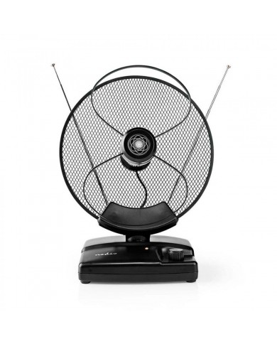 NEDIS ANTENA INTERIOR DVB-T / T2 0-25 km 36dB FM/VHF/UHF - ANIR2503BK700