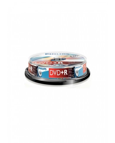 PHILIPS DVD+R 4,7GB 16x SP 10 - DR4S6B10F PHILIPS DVD+R 4,7GB 16x SP 10 - DR4S6B10F