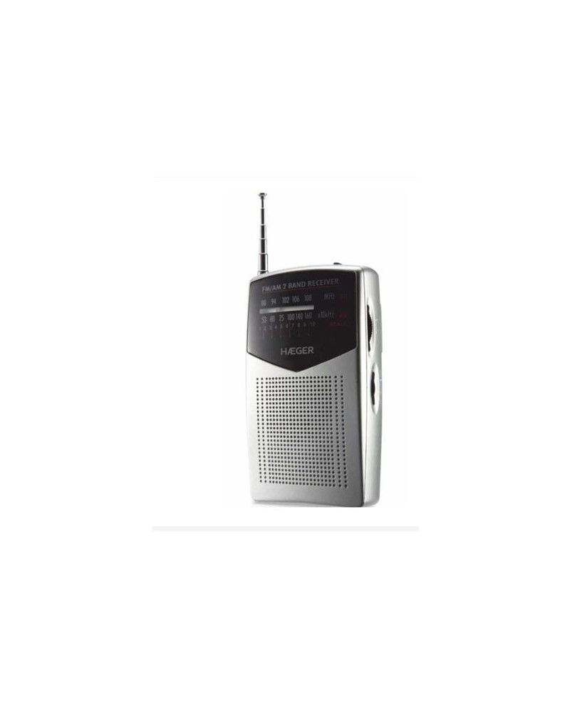 HAEGER RADIO PORTATIL SINTONIZADOR ANALOGICO FM/AM - PRBIB006A