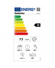 CONFORTEC MAQUINA ROUPA 8KG 1000RT BRANCA D - CF8010L CONFORTEC MAQUINA ROUPA 8KG 1000RT BRANCA D - CF8010L