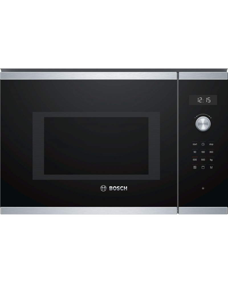 BOSCH MICROONDAS INTEG 25LTS INOX VIDRO PRETO - BEL554MS0