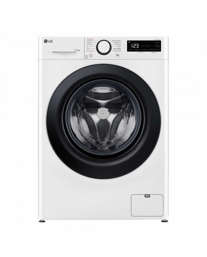 LG MAQUINA LAVAR 11KG E SECAR 6KG 1400RT AIDD STEAM A #2 - F4DR5011S6W LG MAQUINA LAVAR 11KG E SECAR 6KG 1400RT AIDD STEAM A #2 - F4DR5011S6W