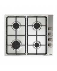 TEKA PLACA 60CM 4GAS BUT C/ INJ.P/ GAS NAT INOX - E60340LBA0EBTN TEKA PLACA 60CM 4GAS BUT C/ INJ.P/ GAS NAT INOX - E60340LBA0EBTN