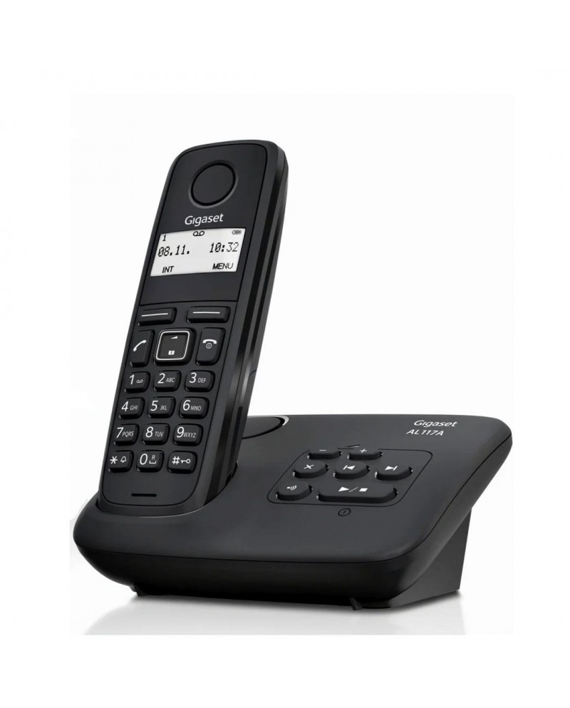GIGASET TELEFONE S/FIOS BLACK - AL117ABLACK GIGASET TELEFONE S/FIOS BLACK - AL117ABLACK