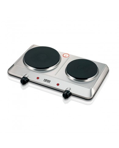 HAEGER PLACA ELETRICA 2 BOCAS 2250W INOX - HP02S015A