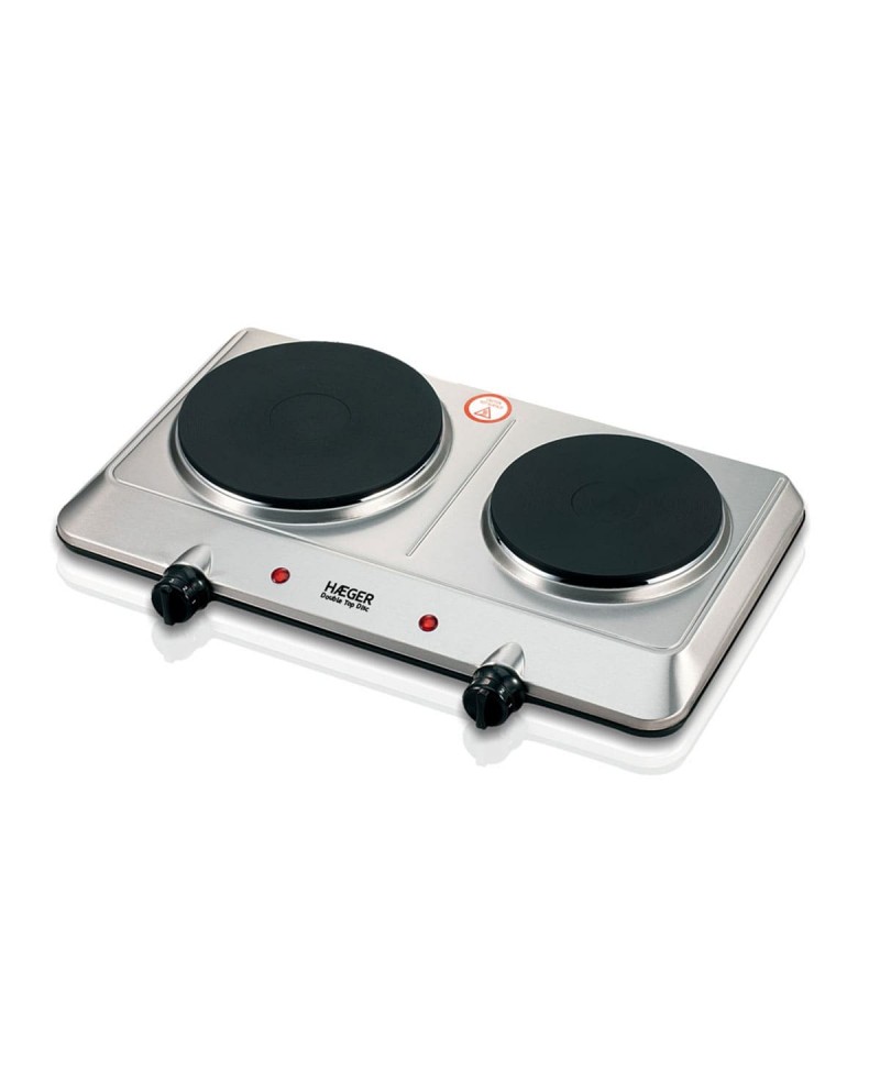 HAEGER PLACA ELETRICA 2 BOCAS 2250W INOX - HP02S015A