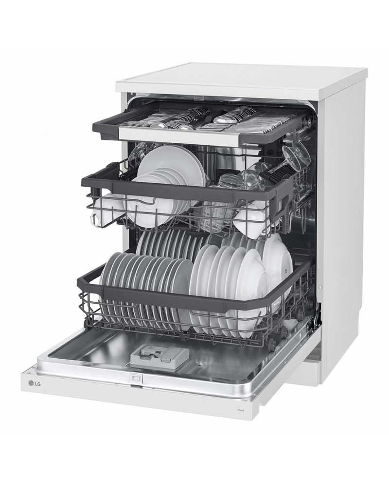 LG MAQUINA LOUÇA 9PROG 14TALHERES 3 CESTOS BRANCA C LG MAQUINA LOUÇA 9PROG 14TALHERES 3 CESTOS BRANCA C