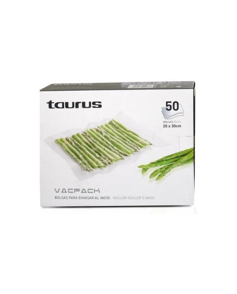 TAURUS SACOS 50 UNID 20X30CMS PARA VACPACK - BOLSAS2030