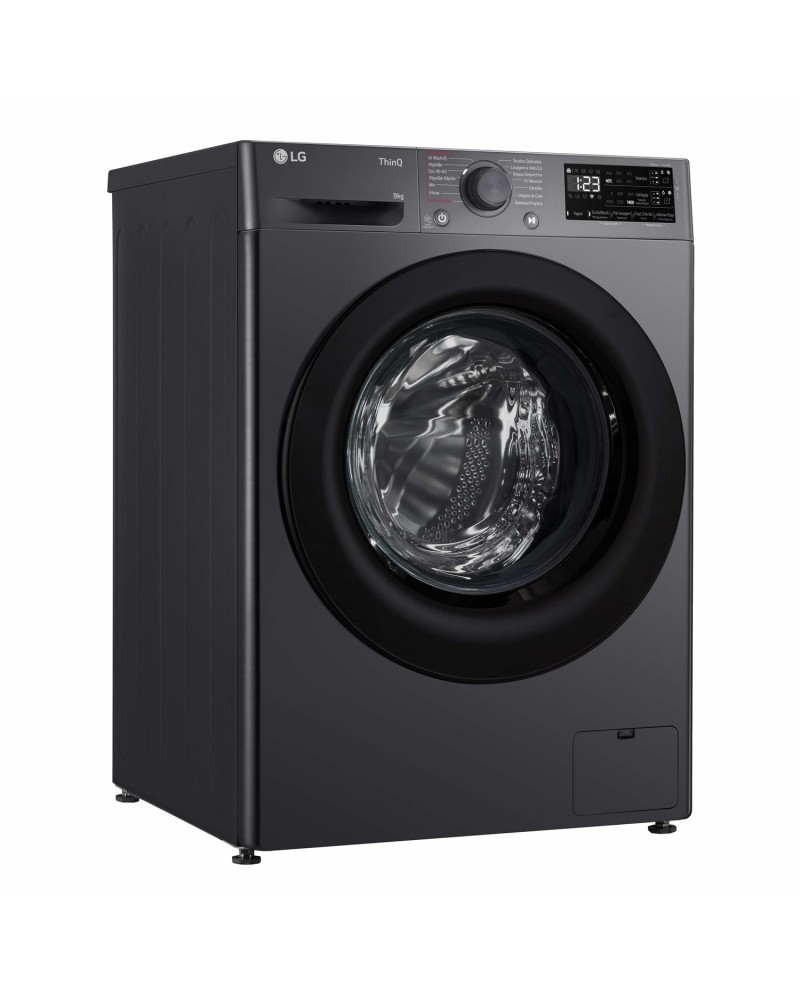 LG MAQUINA ROUPA 9KG 1400RT AI DD STEAM WIFI PRETAA - F4WR359S6M LG MAQUINA ROUPA 9KG 1400RT AI DD STEAM WIFI PRETAA - F4WR359S6M
