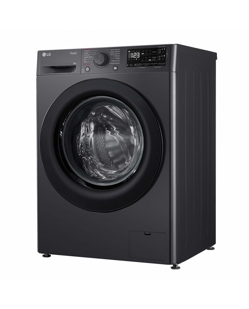 LG MAQUINA ROUPA 9KG 1400RT AI DD STEAM WIFI PRETAA #5 - F4WR359S6M LG MAQUINA ROUPA 9KG 1400RT AI DD STEAM WIFI PRETAA #5 - F4WR359S6M