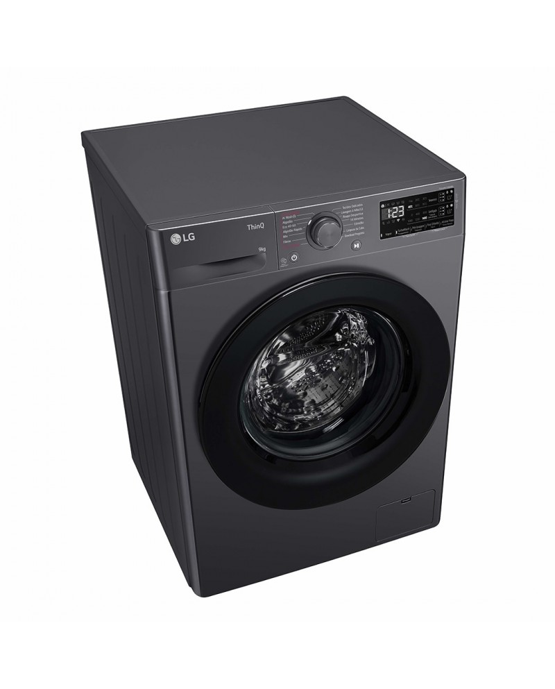 LG MAQUINA ROUPA 9KG 1400RT AI DD STEAM WIFI PRETAA #6 - F4WR359S6M LG MAQUINA ROUPA 9KG 1400RT AI DD STEAM WIFI PRETAA #6 - F4WR359S6M
