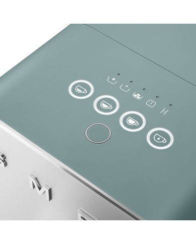 SMEG MAQUINA CAFE AUTOMATICA 19BAR 1350W ANNI 50 ESMERALDA #5 - BCC01EGMEU SMEG MAQUINA CAFE AUTOMATICA 19BAR 1350W ANNI 50 ESMERALDA #5 - BCC01EGMEU