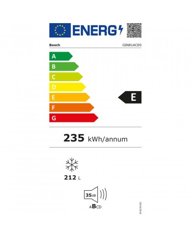 BOSCH ARCA VERTICAL INTEG 1,772X558X545 NF E - GIN81ACE0 BOSCH ARCA VERTICAL INTEG 1,772X558X545 NF E - GIN81ACE0