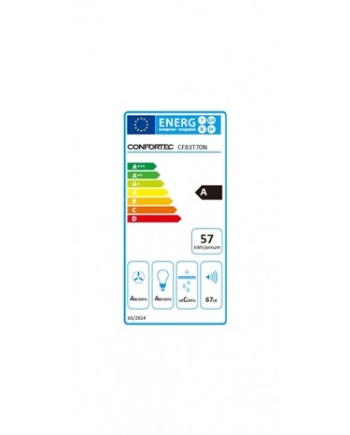 CONFORTEC CHAMINE 70CM 800M3H VIDRO PRETO INOX A - CF83T70N CONFORTEC CHAMINE 70CM 800M3H VIDRO PRETO INOX A - CF83T70N