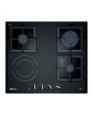 BALAY PLACA VITRO 60CM 3GAS  + 1ELETRICO BISELADO - 3ETG667HB