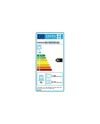 SAMSUNG FORNO PIROLITICO 76LT DC WIFI PRETO A+ - NV7B4550VAKU3 SAMSUNG FORNO PIROLITICO 76LT DC WIFI PRETO A+ - NV7B4550VAKU3