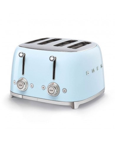 SMEG TORRADEIRA 2000W SERIE ANNI 50 QUATRO TOSTAS AZUL CEU - TSF03PBEU