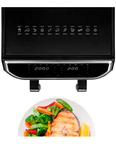 UFESA FRITADEIRA S/OLEO 9LT 1700W 11PROG C/ 2CESTAS PRETA UFESA FRITADEIRA S/OLEO 9LT 1700W 11PROG C/ 2CESTAS PRETA