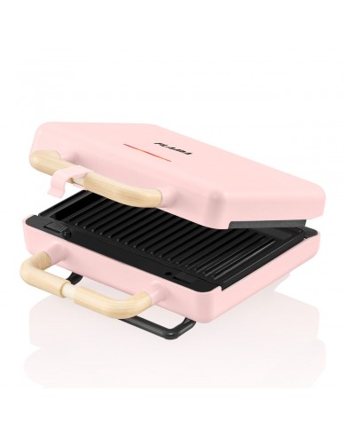 FLAMA SANDWICHEIRA PLACAS GRILL 800W ROSA - 4963FL